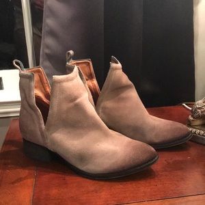 Jeffrey Campbell suede leather booties